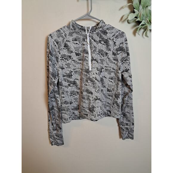 Spyder Active Half Zip Mock Neck Cropped Women's Sz L - Picture 1 of 6